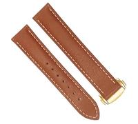 KCHSRKHXC Canda di guardia in pelle per Omega 300/150 Black Brown Watch Strap Folding Accessori Fibbia Accessori