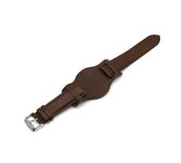 KCHSRKHXC Cansola di orologi in pelle genuina 18mm 20mm 22mm di guardia vintage con matine di braccialetti da polso per caffè marrone nero per uomo
