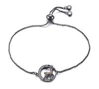 KCHSRKHXC Carino Elk Deer Charm Animal Jewelry Catena Canconia Cuba Zirconia Round for Woman Child