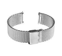 KCHSRKHXC cinghia da orologio 16mm 18mm 20mm 22mm universale di orologio universale a rilascio rapido orologio inapiccello in acciaio inossidabile cinghia da polso bracciale nero