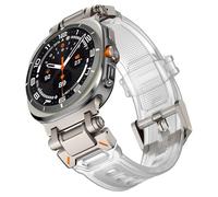 KCHSRKHXC Cinghia di gomma per Galaxy Watch 7 Ultra 47mm Bracciale a banda in silicone per Galaxy Watch Ultra 47mm Watchband Sports Bolristband