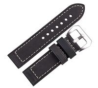 KCHSRKHXC cinghia di orologio da guardia fatti a mano 22 mm da 24 mm da donna donna marrone rosso nero vera vera pelle orologio cintura cintura in acciaio inossidabile in acciaio inossidabile