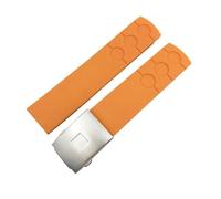 KCHSRKHXC Cinta di orologio da orologio in silicone da 20 mm Blara arancione blu pieghevole arancione Waterproof Watchband compatibile con PRS516 T044