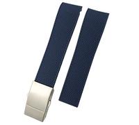 KCHSRKHXC Cinturino di ricambio impermeabile in silicone blu Oyster da 22 mm per HydroConquest L3 Conquest Conquest, 21mm, Standard, Standard
