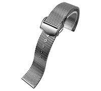 KCHSRKHXC Cinturino intrecciato in acciaio al titanio da 20 mm adatto per fibbia di distribuzione cinturino 007 Origine Cina