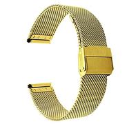 KCHSRKHXC Cinturino per orologio da 13 mm, 14 mm, 16 mm, 17 mm, 18 mm, 19 mm, 20 mm, 22 mm, in acciaio inox, cinturino intrecciato da polso, 18mm, Standard, Standard