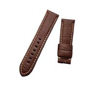 KCHSRKHXC Cinturino per orologio da polso in pelle di bambù di vitello, compatibile con cinturino con fibbia ad ardiglione (cinturino scuro 2, 26 mm senza fibbia)