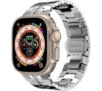 KCHSRKHXC Cinturino per orologio in acciaio inox di alta qualità, per orologio da 49 mm, 44 mm, 45 mm, per Iron Man, cinturino con fibbia in metallo, compatibile con iWatch Ultra 8, 7, SE, 6, 41/40/38