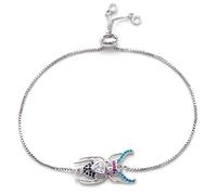 KCHSRKHXC Ciondolo unico alla moda multi-pavé di zirconia cubica regolabile, gioielli da uomo e donna