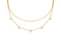 KCHSRKHXC collana in acciaio elegante con un unico gioielli da donna a ciondolo a stella hexagon