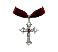 KCHSRKHXC collana pendente unico ghic ghic vintage in velluto nero crochifice collana di halloween witch gioielleria accessorio