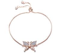 KCHSRKHXC Collana regolabile da donna con zirconia cubica blu