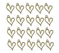 KCHSRKHXC Confezione da 121020 Forniture per la creazione di Gioielli, Braccialetti, collane a Forma di Cuore, Accessori in Metallo