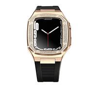 KCHSRKHXC DIY for band 8 7 6 Metal Stainless Steel 45mm 41mm Watch Rubber Band Set for 44mm Diamond Strap Modification Kit