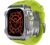 KCHSRKHXC Elastico della custodia per orologio in acciaio inossidabile , per Serie 2 49 mm Sostituzione , Claspkit della custodia della cornice in metallo