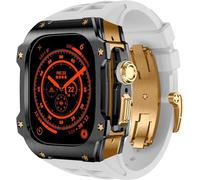 KCHSRKHXC Elastico della custodia per orologio in acciaio inossidabile , per Serie 2 49 mm Sostituzione , Claspkit della custodia della cornice in metallo