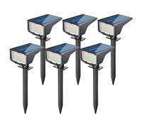 KCHSRKHXC Faretto solare impermeabile lampada da parete illuminazione da giardino per esterni per luci paesaggistiche