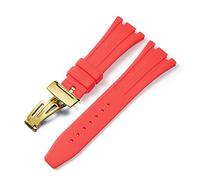KCHSRKHXC for AP Royal Oak Offshore 15400/15202/15703 Rubber Silicone Watch Strap Men Watch Strap Accessories 27mm 28mm (Color : 8mm, Size : 28mm)