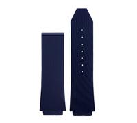 KCHSRKHXC for Big Bang Silicone Watch Band 26 mm*19 mm 25 mm*17 mm Waterproof Watch Strap Watch Rubber Watch Cinturino (colore: 2 Black-No Buckle, Dimensione: 25-17 mm), 26-19mm, standard, Standard