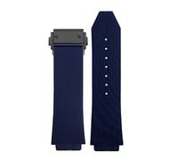 KCHSRKHXC for Big Bang Silicone Watch Band 26 mm*19 mm 25 mm*17 mm Waterproof Watch Strap Watch Rubber Watch Cinturino (colore: 2 Black-No Buckle, Dimensione: 25-17 mm), 25-17mm, standard, Standard