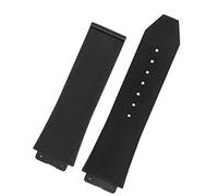KCHSRKHXC for Big Bang Silicone Watch Band 26 mm*19 mm 25 mm*17 mm Waterproof Watch Strap Watch Rubber Watch Cinturino (colore: 2 Black-No Buckle, Dimensione: 25-17 mm), 25-17mm, standard, Standard