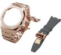 KCHSRKHXC Gen 5 Metal Watch Case Bezel Strap+Fluororubber Watch Band Combination Set，For GA2100 GA2110 GAB2100 GM2100 Mod Kit for Watch Full