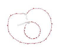 KCHSRKHXC Gioielli vintage per banchetti, collana con bracciale aperto incrociato punk hip-hop con gocce di sangue, romanzo di moda