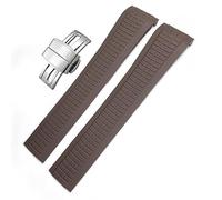 KCHSRKHXC Gomma silicone colorata per serie di cinturini 5164A 5167A Watch Band Butterfly Buckle 21mm Watchbands
