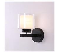 KCHSRKHXC Lampada a parete, Lampade a parete a led da letto per camera da letto postmoderna - Luci da parete in vetro Decorazione di illuminazione scale per corridoio interno