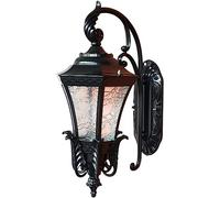 KCHSRKHXC Lampada da parete per patio esterno in alluminio IP65 Sconce impermeabile con trasmissione ad alta luce E27 Bronzo di design semplice