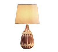 KCHSRKHXC Lampada da tavolo comodino comodino ceramico nordico e27 camera da letto decorativa tessuto luminoso scrivania scrivania lampade soggiorno per