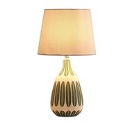 KCHSRKHXC Lampada da tavolo comodino comodino ceramico nordico e27 camera da letto decorativa tessuto luminoso scrivania scrivania lampade soggiorno per