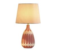 KCHSRKHXC Lampada da tavolo comodino comodino ceramico nordico e27 camera da letto decorativa tessuto luminoso scrivania scrivania lampade soggiorno per