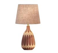 KCHSRKHXC Lampada da tavolo comodino comodino ceramico nordico e27 camera da letto decorativa tessuto luminoso scrivania scrivania lampade soggiorno per