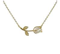 KCHSRKHXC Necklace Elegant Flower for Women Wedding Banquet Party Delicate Clavicle Chain Festivals