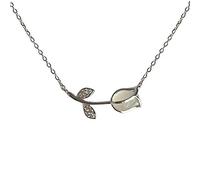 KCHSRKHXC Necklace Elegant Flower for Women Wedding Banquet Party Delicate Clavicle Chain Festivals