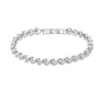 KCHSRKHXC Orecchini a cerchio piccoli riempiti Bracciale romano a forma di cuore con cinturino creativo incrostato Collane lunghe di perle per gioielli di moda da donna