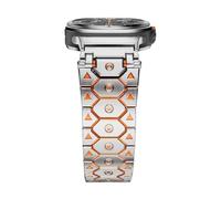 KCHSRKHXC Per Galaxy Watch Ultra Strap Accessori da 47 mm Bracciale Sport per Galaxy Watch 7 Ultra Titan in acciaio inossidabile in acciaio in metallo di guardia in acciaio