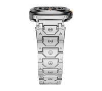 KCHSRKHXC Per Galaxy Watch Ultra Strap Accessori da 47 mm Bracciale Sport per Galaxy Watch 7 Ultra Titan in acciaio inossidabile in acciaio in metallo di guardia in acciaio