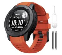 KCHSRKHXC Per istinto 2 watchband istinct 2 polso solare da polso solare 22mm Sostituzione silicone cinghia di orologio compatibile con istinto 2 tattico solare (arancione)