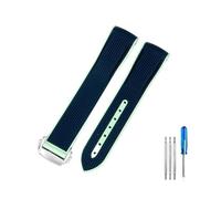 KCHSRKHXC Per Omega adatto per i nomi giunti pianeti Swatch Serie 20mm Color Cointinture Silicone Watch ARC Interfaccia impermeabile Sostituire le bande di guardia