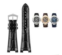 KCHSRKHXC Per una vera cinghia di orologio in pelle 5711 5712G Cingcio Interfaccia speciale 25 mm*13mm uomo di guardia da uomo