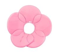 KCHSRKHXC PET PET a forma di fiore Un colletto leggero derato Durevole Circolo del collo per cani leccata il colletto medico per lesioni e ferite rosa