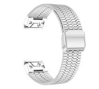 KCHSRKHXC Quick Fit Stainless Steel Strap for Watch Fenix 6 7 Pro 5 Plus 5s 6s 7s No Gaps 26mm 22mm 3HR 945 Curved End Metal Band Watch Strap