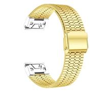 KCHSRKHXC Quick Fit Stainless Steel Strap for Watch Fenix 6 7 Pro 5 Plus 5s 6s 7s No Gaps 26mm 22mm 3HR 945 Curved End Metal Band Watch Strap