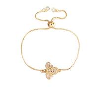 KCHSRKHXC zirconia | Modello cubico Ape regolabile catena scorrevole affascinante gioiello regalo di compleanno della moda