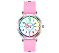 Kchss Orologio analogico per bambini, orologio da apprendimento per bambini dagli 8 ai 12 anni, impermeabile per bambini dai 5 ai 7 anni, 6-8 anni, orologi per ragazze