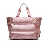 KCHYCV Borsa a Mano Strutturata da Donna, Borsa a Tracolla, Classica, Nera, Essenziale, Organizer, Pratica, da Portare Tutti i Giorni for i pendolari.(Pink)