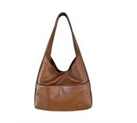 KCHYCV Borsa a Mano Strutturata da Donna, Borsa a Tracolla, Classica, Nera, Essenziale, Organizer, Pratica, da Portare Tutti i Giorni for i pendolari.(Light Brown)