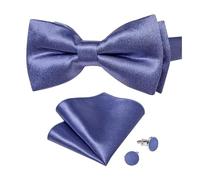 KCHYCV Men's Tie & Cufflinks Set Premium Silk Tie with Pocket Square & Cufflinks Elegant Mens Accessories Gift Set for Formal Weddings & Business Classic Design with Patterns(LDLH7186)